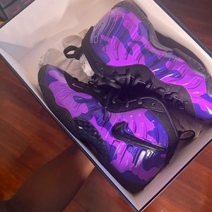 Nike air foamposite “purple camo”